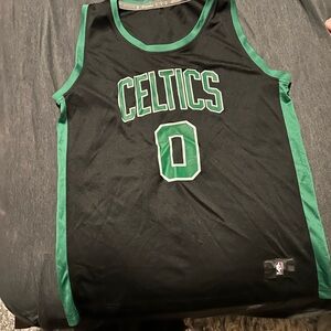 Fanatics Black and Green Kids Celtics Jersey